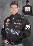 Jeff Burton #99 Cite NASCAR Black Twill Jacket