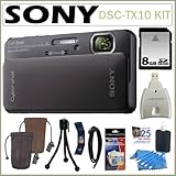 Sony Cyber-Shot DSC-TX10/B 16.2MP Waterproof Digital Camera with 3D Sweep P ....