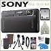 Sony Cyber-Shot DSC-TX10/B 16.2MP Waterproof Digital Camera with 3D Sweep Panorama in Black + 8GB Accessory Kit