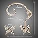 Creazy Women's New Fashion Crystal Beauty Women Butterfly Cuff Ear Clip