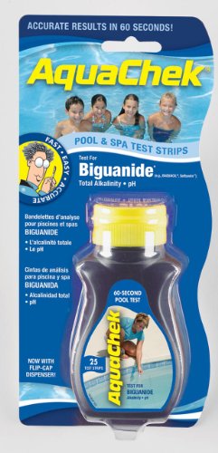 AquaChek 561625A Blue Biguanide Test Strip for Swimming Pools