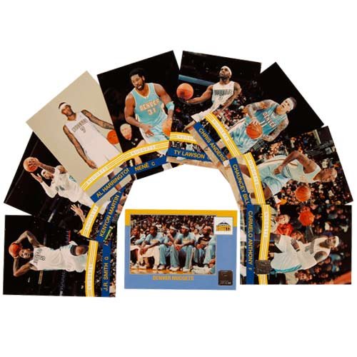 2010 / 2011 Donruss Basketball DENVER NUGGETS Team Set - 9 Cards Including Carmelo Anthony, Ty Lawson, Nene, Ty Lawson, Chauncey Billups, Al Harrington and more!