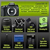 Canon EOS 7D 18 MP CMOS APS-C Digital SLR Camera with EF-S 18-55mm f/3.5-5.6 IS Lens + 16GB CompactFlash Memory Card + Accessory Kit