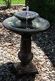 Smart Solar Chatsworth Oiled Bronze 2 - Tier Solar Fountain