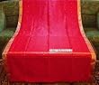 2 Fire Brick Indian Sari Drapes, Panels, Curtains