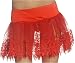 Tear Drop Crinoline Short Petticoat Slip Red
