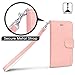iPhone 6 Plus Case, TORU [Prestizio Wallet] iPhone 6S Plus Wallet Case with [CARD SLOT][ID HOLDER][KICKSTAND][WRIST STRAP] - Premium Wristlet Leather Flip Cover Case for iPhone 6/6S Plus - Pink