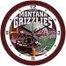 Montana Grizzlies NCAA Football Helmet Wall Clock