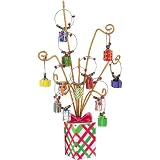 Boston Warehouse Holiday Present Wine Charm Tree, Set of 13