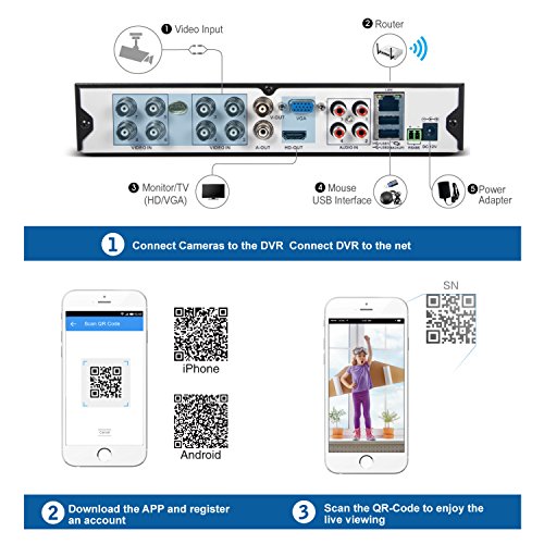 [Crazy Deals] Sannce 8CH 960H DVR/1080P Onvif NVR Security Camera System with...