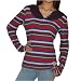 Ocean Pacific OP Womens Cotton Stripe Warm Hoodie Sweatshirt - Large image 6