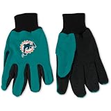 McArthur Sports Miami Dolphins Sports Utility Glove- 2 Pairs One Size Fits Most