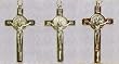 Saint Benedict Crucifixes - 3" Height - Latin Cross Cross -Silver Tone - Pendant