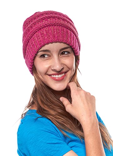 Thick Slouchy Knit Oversized Beanie Cap Hat