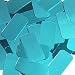 Teal Blue Green Sequin Long Rectangle 1.5 inch Couture Loose Paillettes. Made in USA.