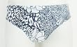Nylon/Spandex Swimwear Bikini Brief with Inside Drawstring Seamless Front in Black/White Print Sizes SM-XXL