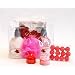Wellnessgeschenke Set SPA handverpackt als Geschenk zum Geburtstag mit Badeessenz und Duftseife sowie Badeperlen und Bodylotion mit Rosenduft