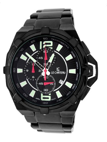 Le Chateau Men's 5707MGUN_BLK Sports-Dinamica Chrono Watch