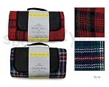from Hisp Assorted Waterproof Tartan Travel Picnic Rug 150cm x 130cm