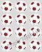 from Simply Topps 12 Red Football rice paper cup cake toppers 40mm decoration By Simply Topps