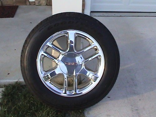 Goodyear Fortera HL Edition tires mounted on new GMC wheels