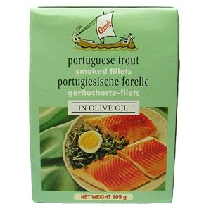 Comur Portuguese Smoked Trout Fillets in Olive Oil 105 gr by Comur