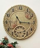 Lawn & Patio - Butterfly Outdoor Clock and Thermometer