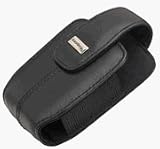 BlackBerry 8800 Series Lambskin Leather Swivel Holster, Pitch Black