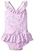 i play. Baby Girls' One Piece Ruffle Swimsuit with Swim Diaper UPF 50+