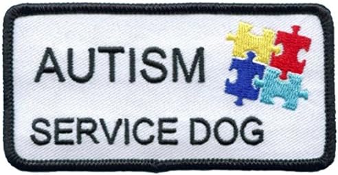 Autism Service Dog Patch 2x4" - Highest Quality Embroidery