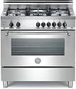 Bertazzoni Master Series : A365GGVXENG 36 Pro-Style Gas Range, 5 Sealed Burners, Convection - NG