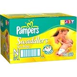Pampers Swaddlers, Size N, Value Pack, 96 ct