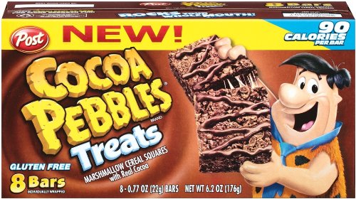 Post Pebbles Cocoa Pebbles Treats, 8-Count (Pack of 8)