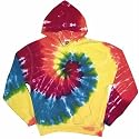 Rainbow Tie Dye Hoodie Tie Dye Medium