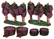 Lemax Vail Village Valley Grape Vineyard 6-Piece Accessory Set #84855