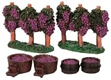 Lemax Vail Village Valley Grape Vineyard 6-Piece Accessory Set #84855