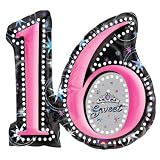 Sweet Sixteen Party Supplies Mylar Balloon Super Shape Sweet Sixteen Party Supplies Mylar Balloon Super Shape