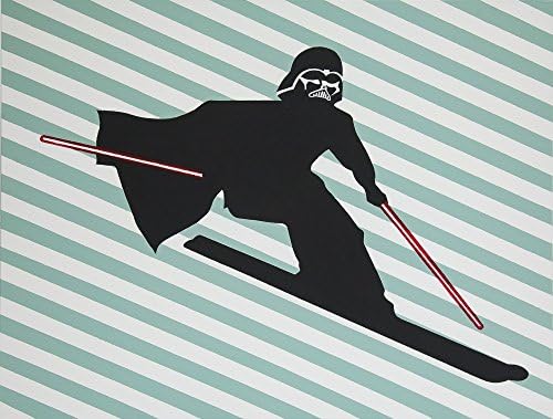 (18x24) Darth Vader Skiing Art Poster Print