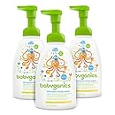 Babyganics Baby Shampoo + Body Wash, Fragrance Free, 16oz Pump Bottle (Pack of 3)