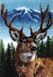 Caron Classics CC0102 20-Inch by 30-Inch Latch-Hook Kit, Deer