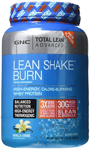 GNC Total Lean Advanced Lean Shake Burn Vanilla Creme 26.07 oz