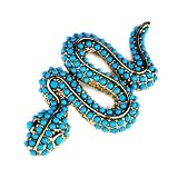Kenneth Jay Lane Turquoise Snake Pin