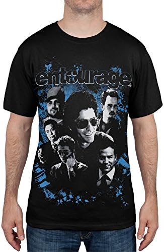 Entourage - Black And White Portrait T-Shirt - Large