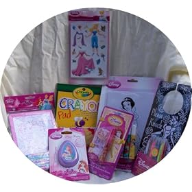 Disney Princess Cinch Sling Backpack Full of Fun Traveling Activities by Disney