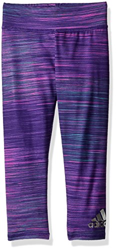 Adidas Girls' Little Girls' Tight, Speed Heather Print, 6