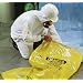 Grayling 23133506 Durapax Polyethylene Disposal Bag with Asbestos Hazard Warning Print, 50" Length x 33" Width x 6 mil Thick, Yellow (Pack of 75)
