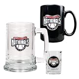 Washington Nationals MLB 15oz Tankard, 15oz Ceramic Mug & 2oz Shot Glass Set - Primary Logo