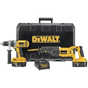 Factory-Reconditioned DEWALT DC987CAR Heavy-Duty 18V Drill Driver Recip Saw Combo by DeWALT