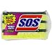 Clorox 91029 S.O.S Heavy-Duty Scrubber Sponge 3-Pack (Case of 8)
