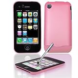 Apple Iphone 3G Smart Touch SMARTTOUCH Lens Rubber Feel Pink Protective Case